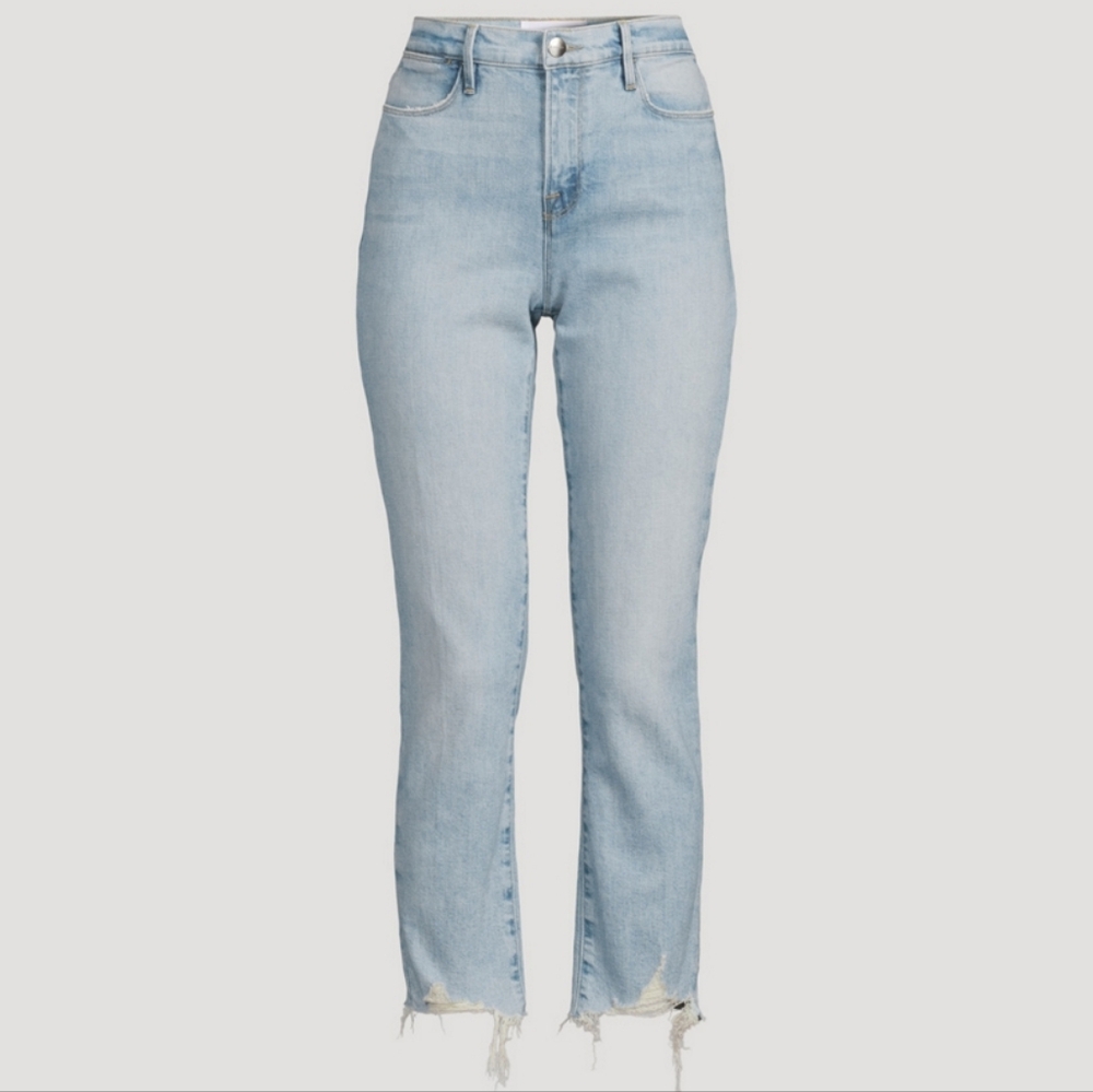 FRAME Le High Straight 26 Light Wash